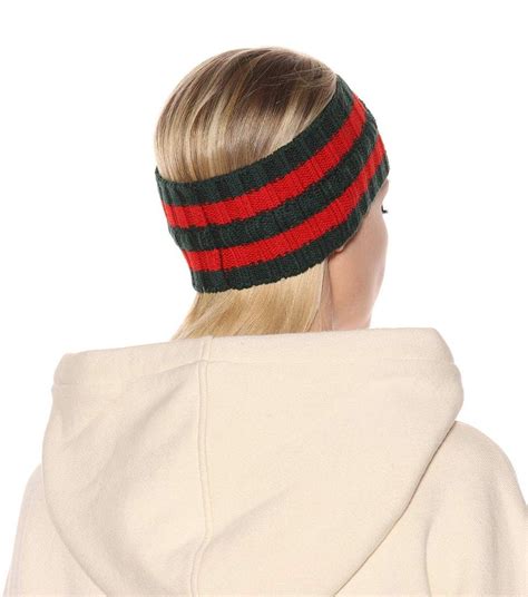 gucci headband green and red|denim Gucci headband.